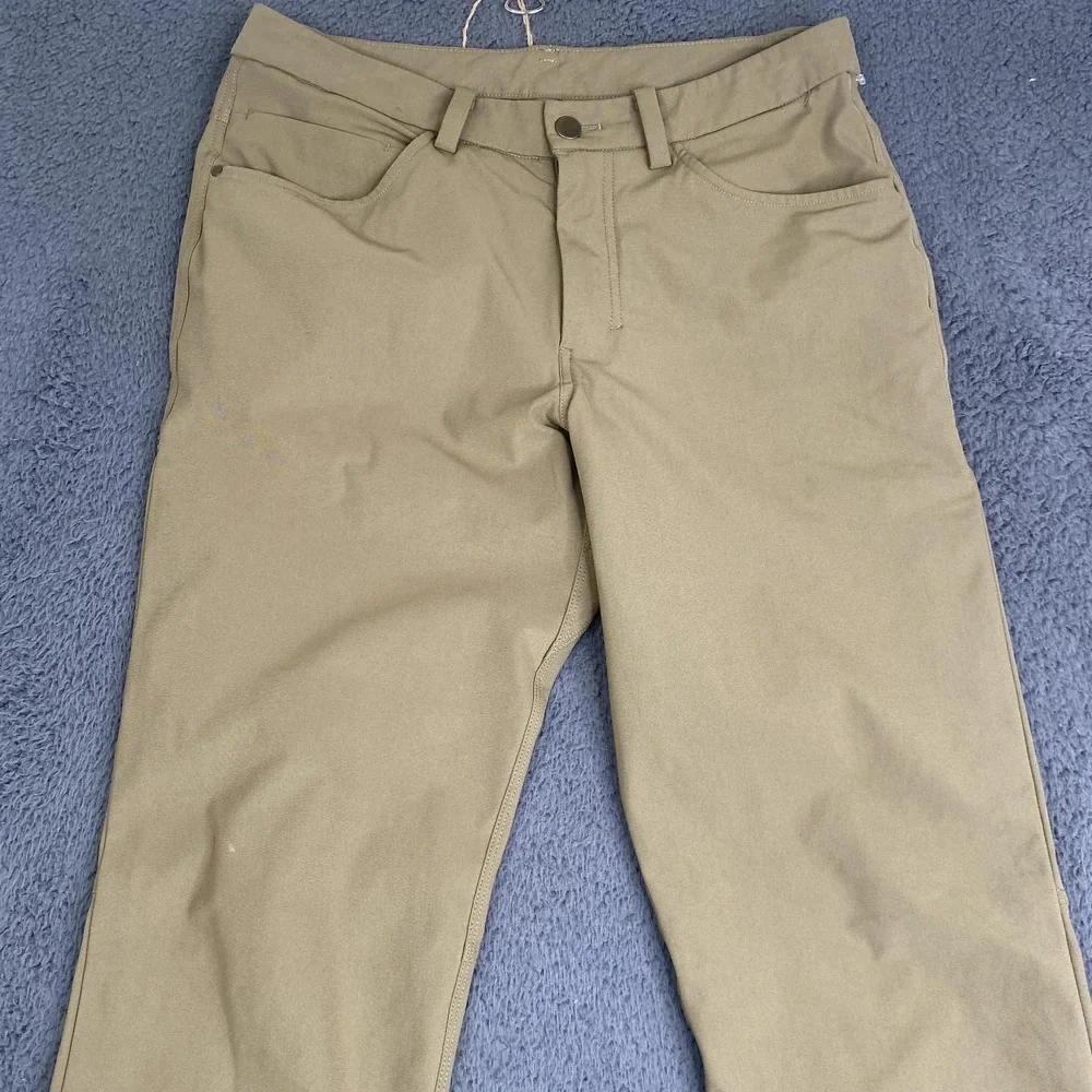 Lululemon Athletica Pants Mens 30 Khaki 5 Pocket Straight Leg Performance Casual